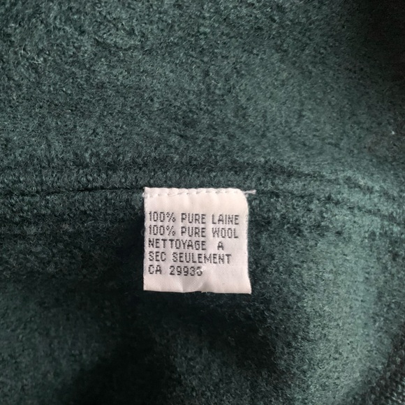 VINTAGE – Dark Green Alpine Embroidered Wool Cardigan - Picture 10 of 11